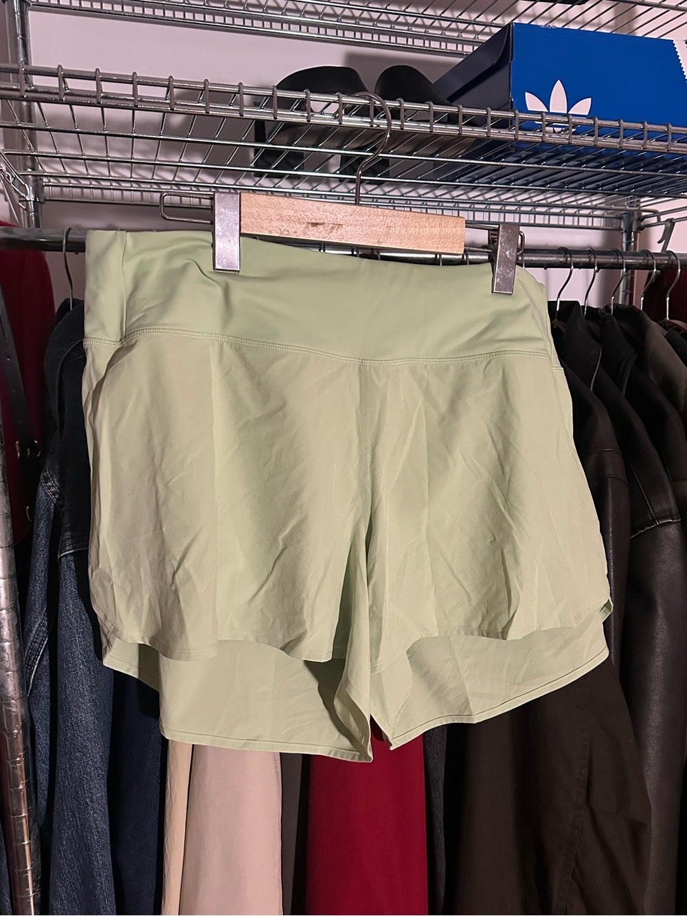 lululemon athletica Light Green Athletic Shorts